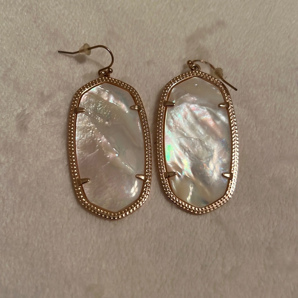 Kendra Scott Danielle Gold Ivory Mother of Pearl Earrings